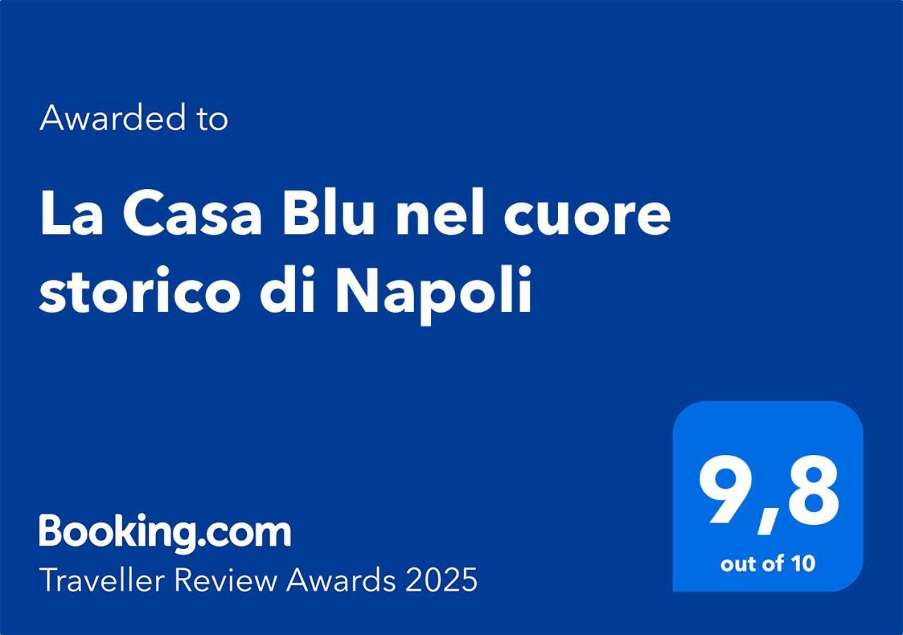 La Casa Blu Nel Cuore Storico Di Napoli Экстерьер фото
